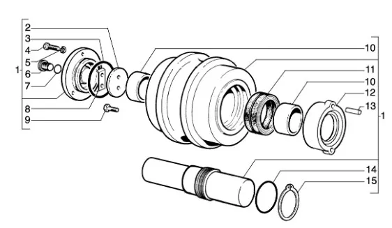 87579989 - Подшипник в сб. (21872005+376463C1) ступицы / шкива ТС5, CX8, прицепн. техн. Case