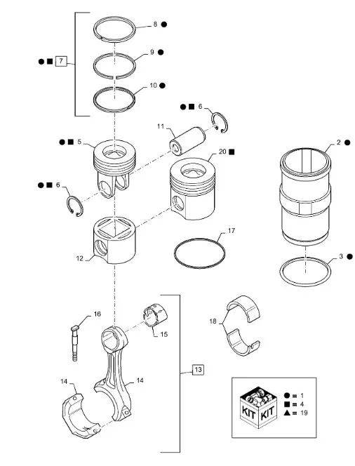 87686998 - Шатун ДВС Cummins9 T8050/Mg.