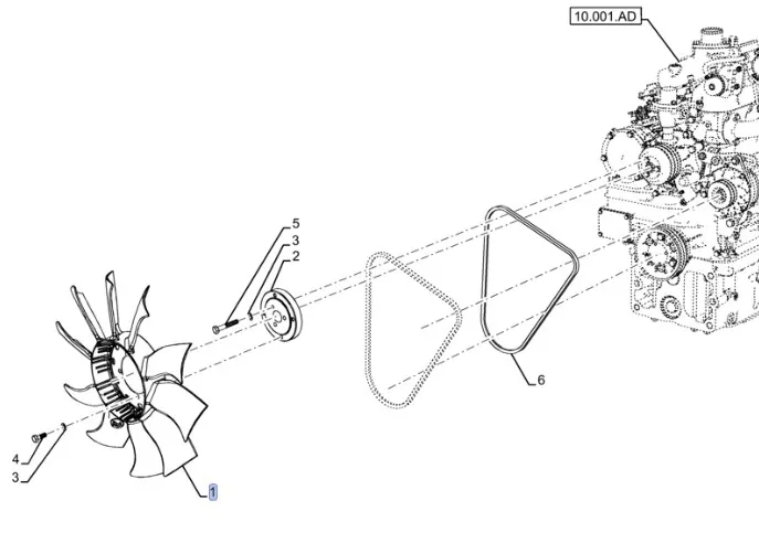 87624549 - Крыльчатка вентилятора ДВС